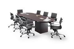 Racetrack Conference Table with Chairs